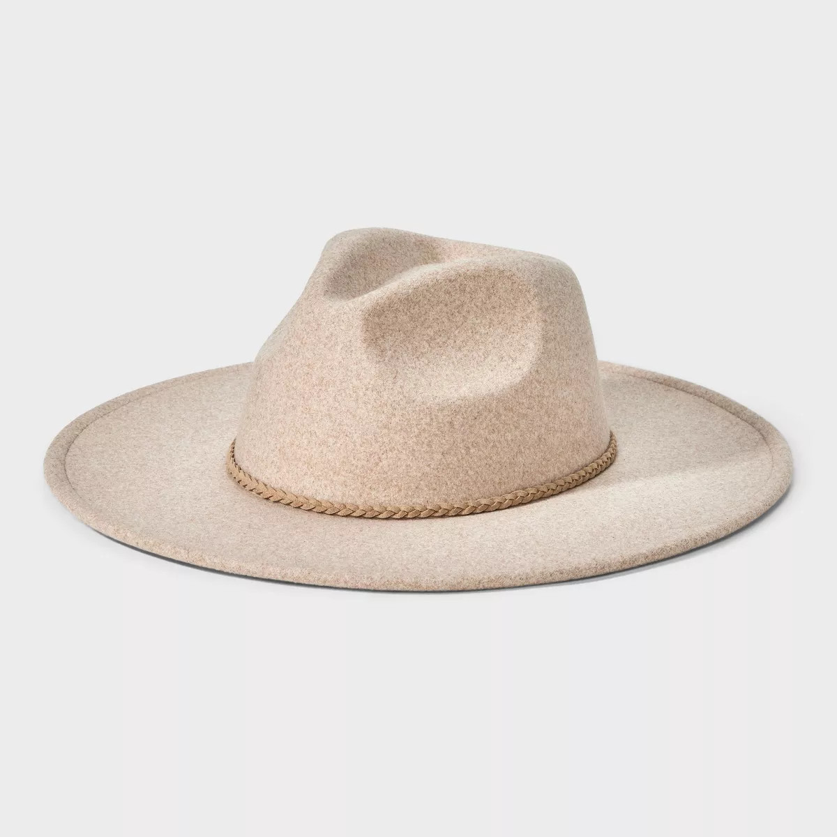 Wide Brim Fedora Hat - Universal Thread™ Taupe S/M | Target