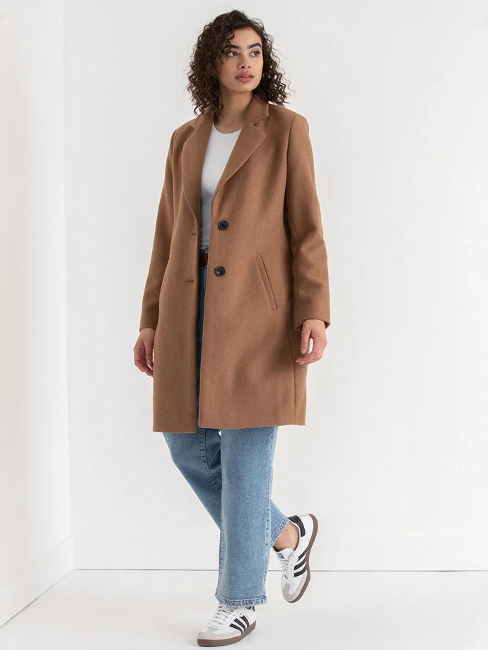 Kennedy Wool-Blend Topcoat | Ricki's