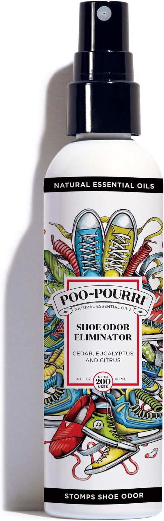 Poo-Pourri Shoe Odor Eliminating SP-004-BUL-AMZ Spray, 4 Oz, White, 4 Fl Oz | Amazon (US)