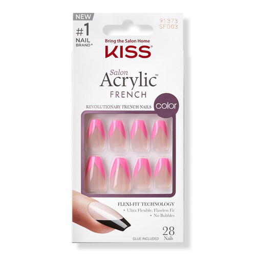 Salon Acrylic French Color Press On Nails | Ulta