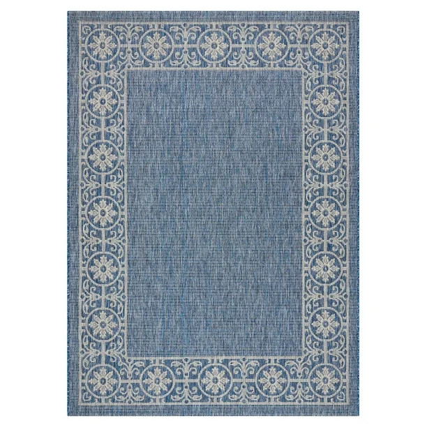 Nourison Garden Party Denim Indoor/Outdoor Area Rug | Walmart (US)