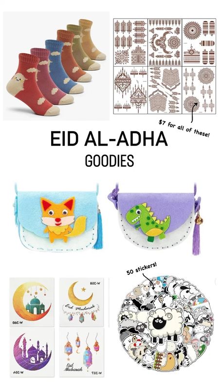 Fun goodies to add to an eid al adha gift! 