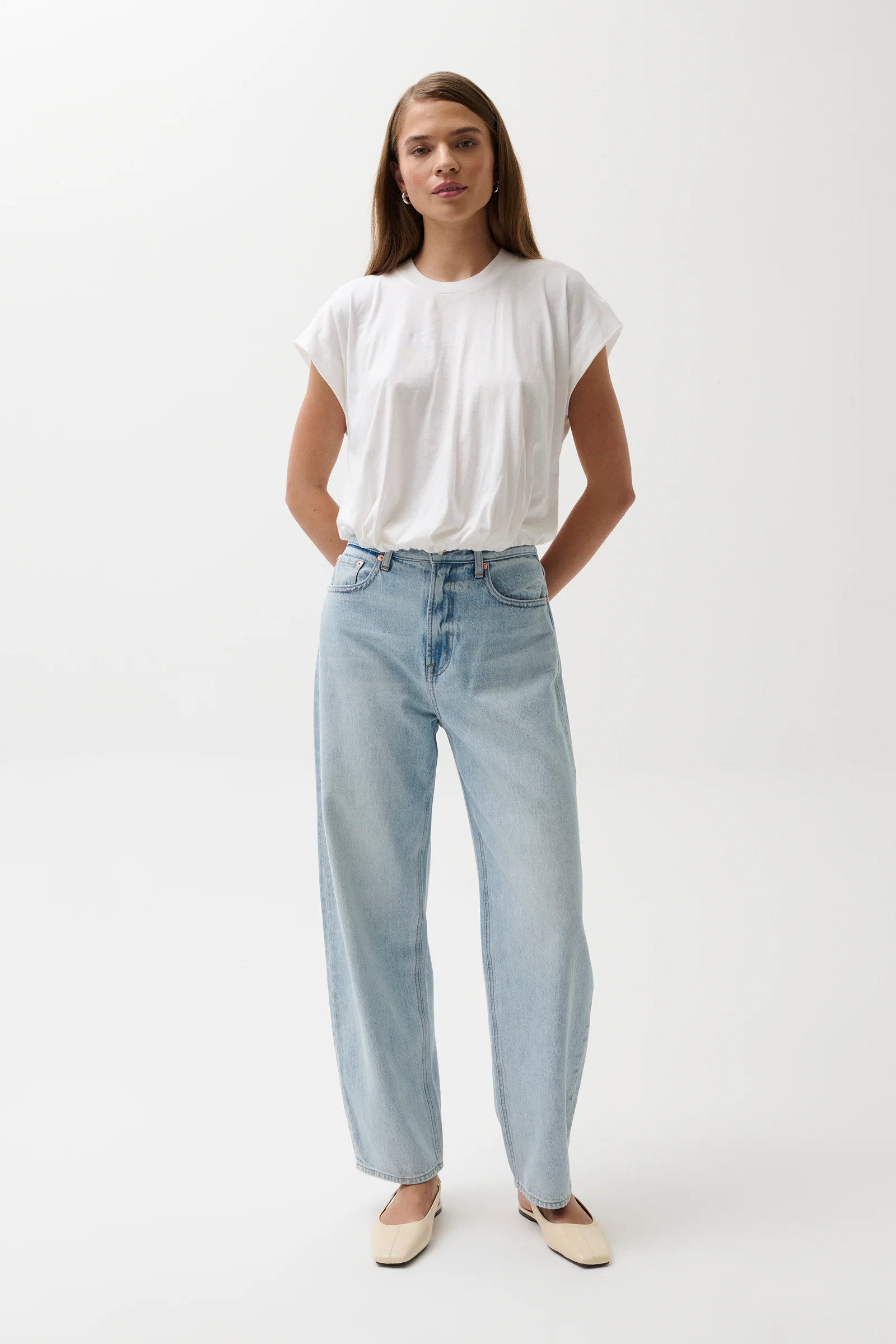 Wes High Rise Barrel Jean - Waves | Pistola Denim