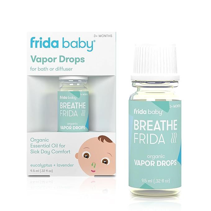 Frida Baby Breathefrida Vapor Bath Drops, Eucalyptus Essential Oil for Humidifier, Aromatherapy O... | Amazon (US)