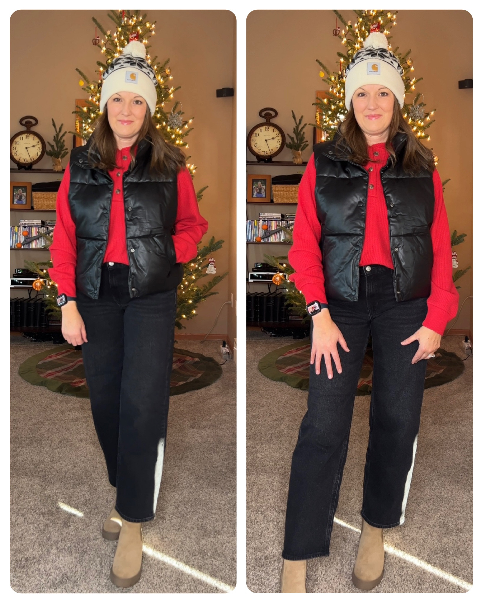 I’m doing 25 outfits in 25 days as we countdown to Christmas!

This is look #13!! 13 days until Christmas! 

Henley- tts, in size S 
Jeans- tts
Faux leather vest - tts, in size S
Boots - tts



#LTKOver40 #LTKSeasonal #LTKHoliday