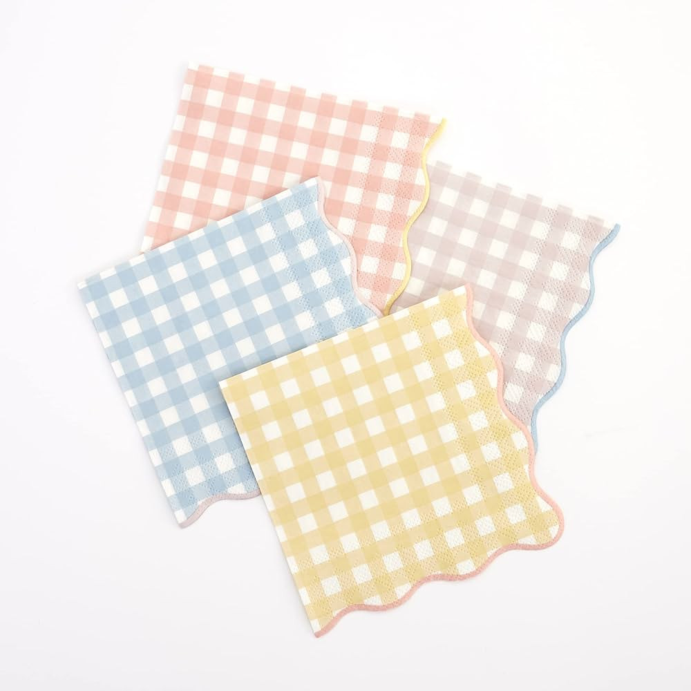 Meri Meri Gingham Large Napkins (Pack of 20) | Amazon (US)