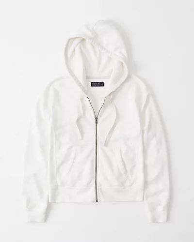 Soft A&F Full-Zip Hoodie | Abercrombie & Fitch US & UK