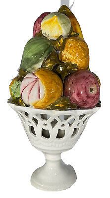 Vintage Italian Ceramic Majolica Fruit Capodimonte Topiary Centerpiece | eBay US