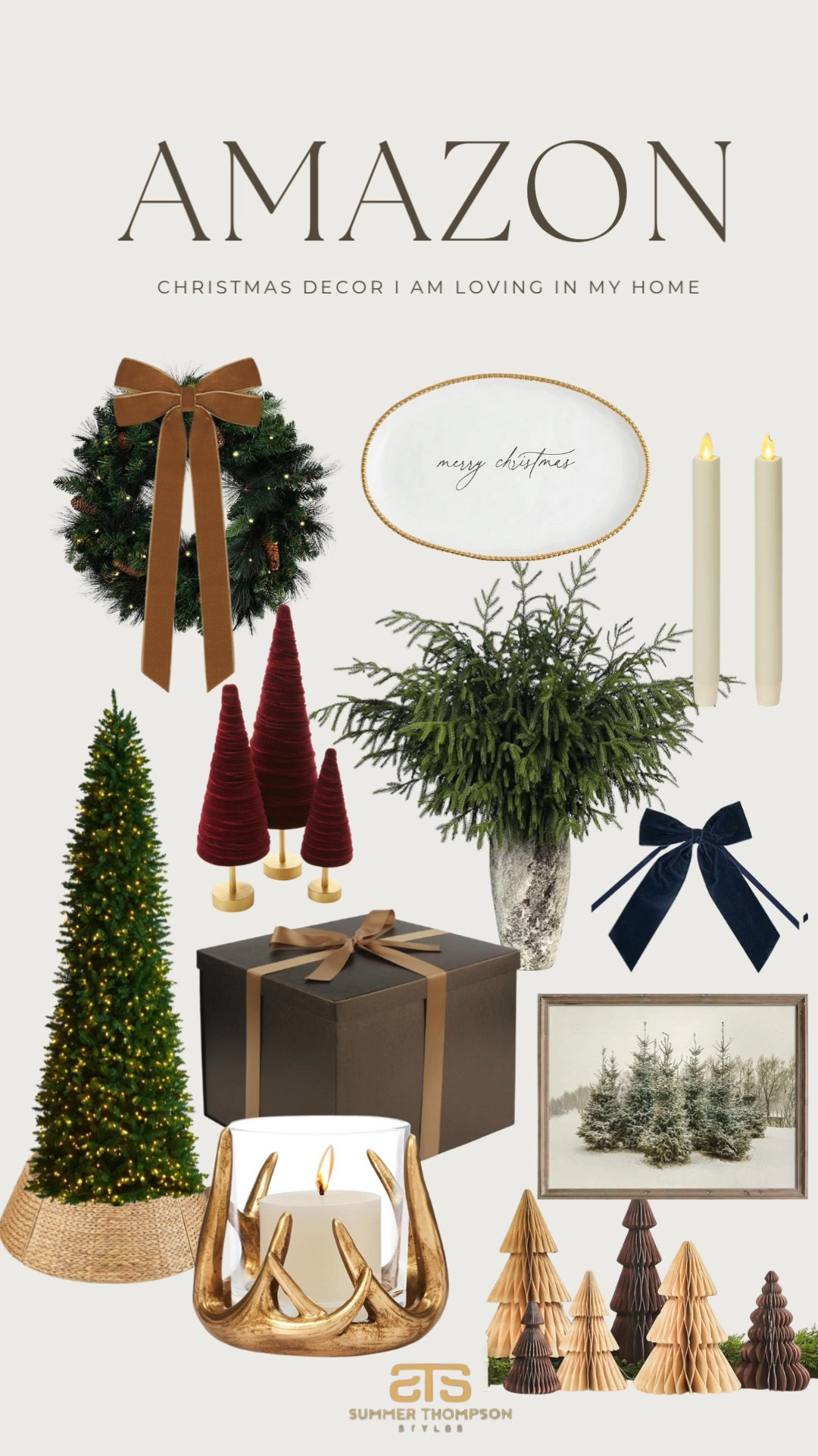 Cozy Christmas decor I’m loving for the season.🥰

Greenery wreaths. Velvet ribbon bows. Burgundy trees. Pre-lit tree. Ceramic candles. Antler candle holder. Gift boxes. Holiday frames. Felt + wooden trees.

#AmazonHome #HolidayDecor #ChristmasStyle #CozyHome

#LTKHome #LTKHoliday