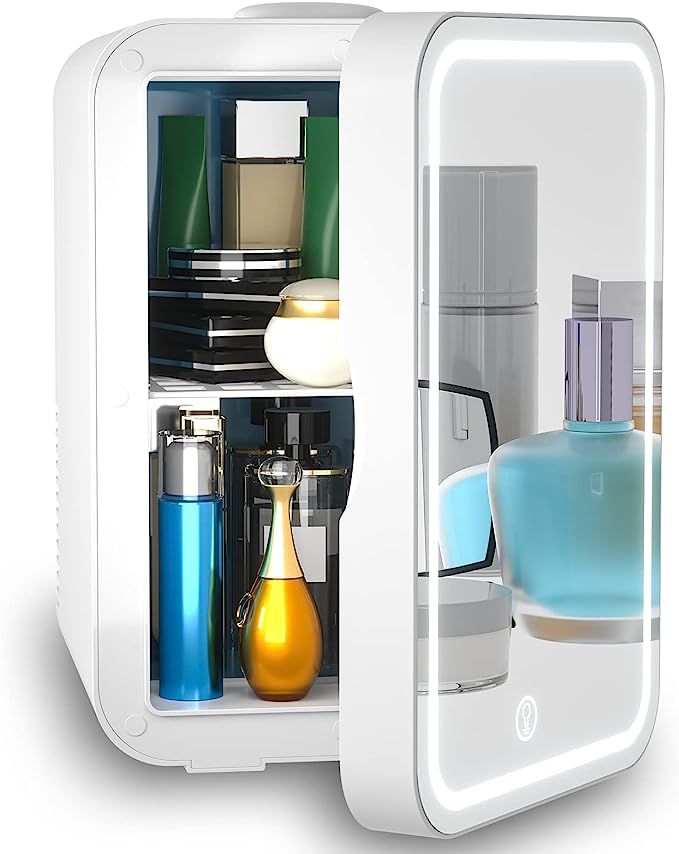 Mini Fridge 6 Liter AC/DC Portable Beauty Fridge Thermoelectric Cooler and Warmer for Skincare, B... | Amazon (US)