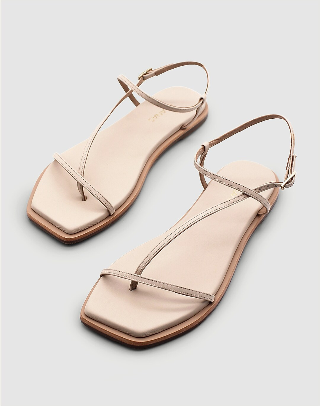 KAANAS Alayta Square-Toe Naked Sandal | Madewell