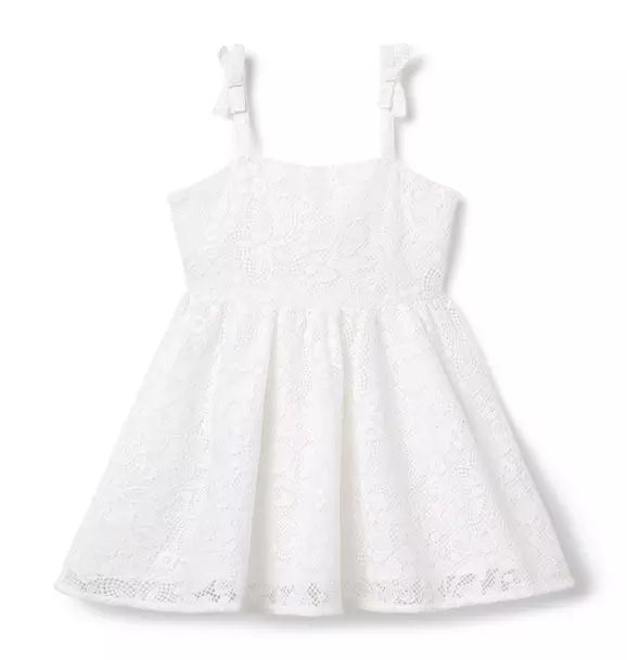 Lace Bow Strap Dress | Janie and Jack