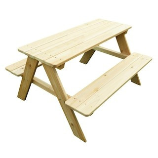 Wood Picnic Table For Kids | The Home Depot