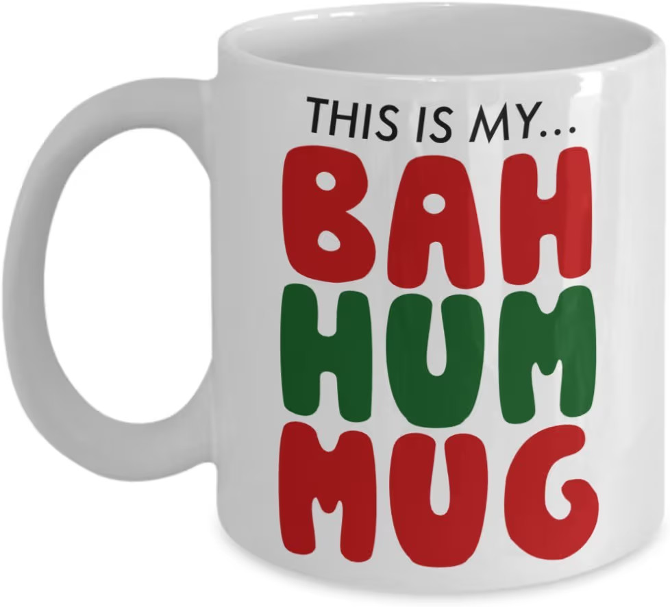 Funny Christmas Coffee Gift Mugs - This Is My Bah Hum Mug | Amazon (US)