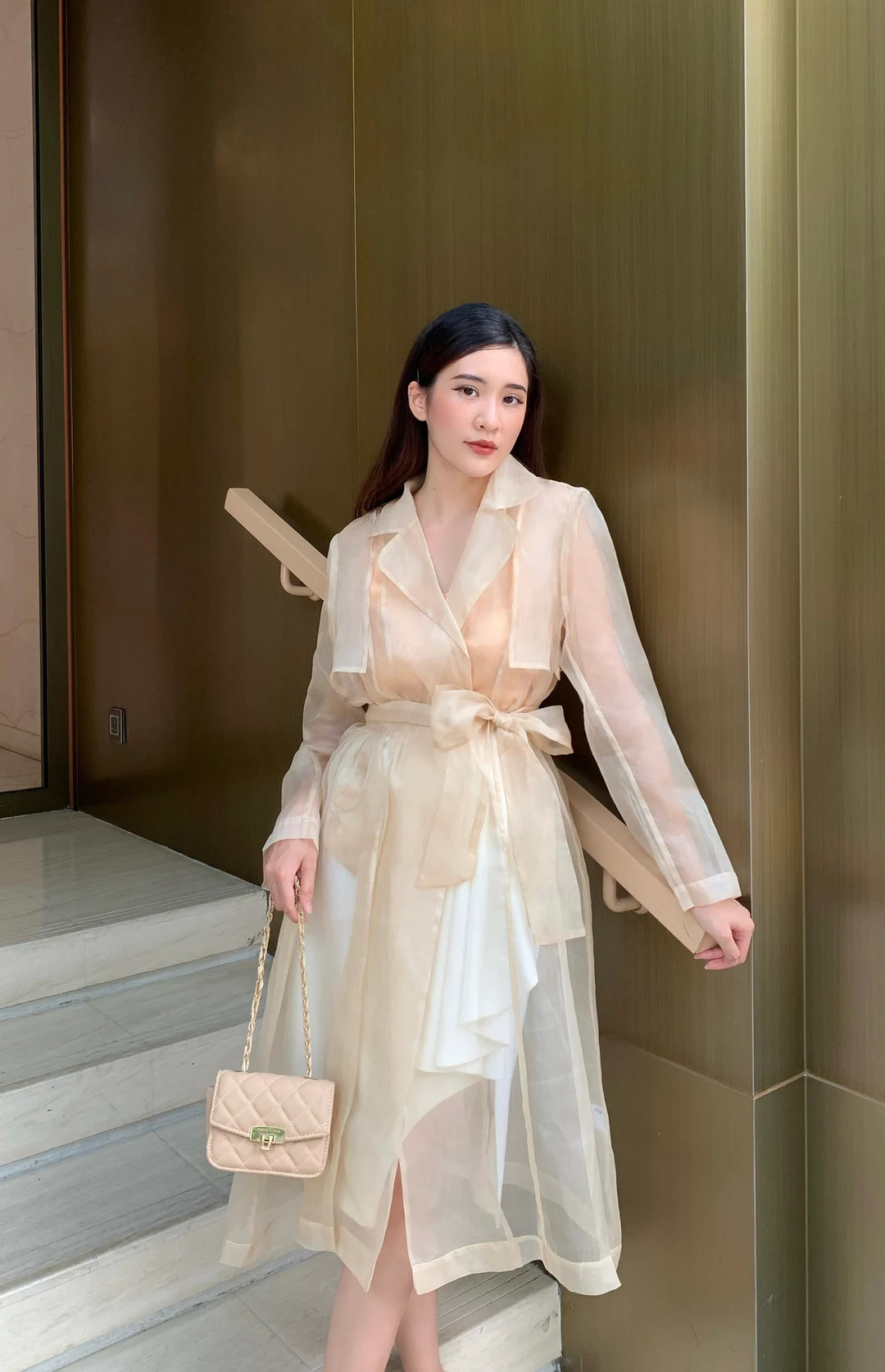 Elegant Silk Organza Trench Coat: Lightweight Summer Luxury - Etsy | Etsy (US)