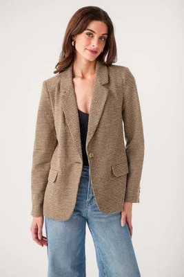 Z Supply Evan Check Blazer | Social Threads