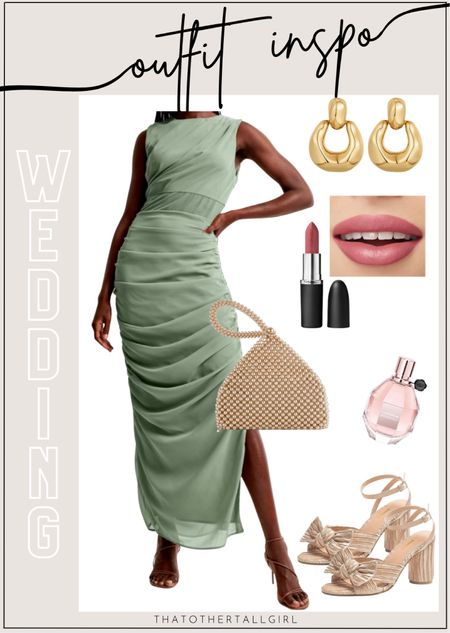 Wedding guest outfit inspo. Dress is available in tall!!!

#LTKStyleTip #LTKMidsize #LTKWedding