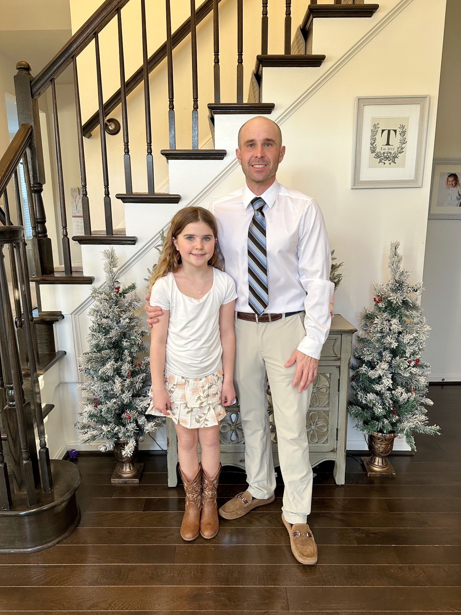 All dressed up for the daddy/daughter dance! 💕 My 10yo is very picky about outfits but she did love this skirt from Target. It would also be cute for Easter or spring pictures! 🌸 
P.S. you can get $10 off a $40 clothing purchase at target right now! Perfect time to stock up on spring & summer clothing  

#LTKSaleAlert #LTKKids #LTKMens