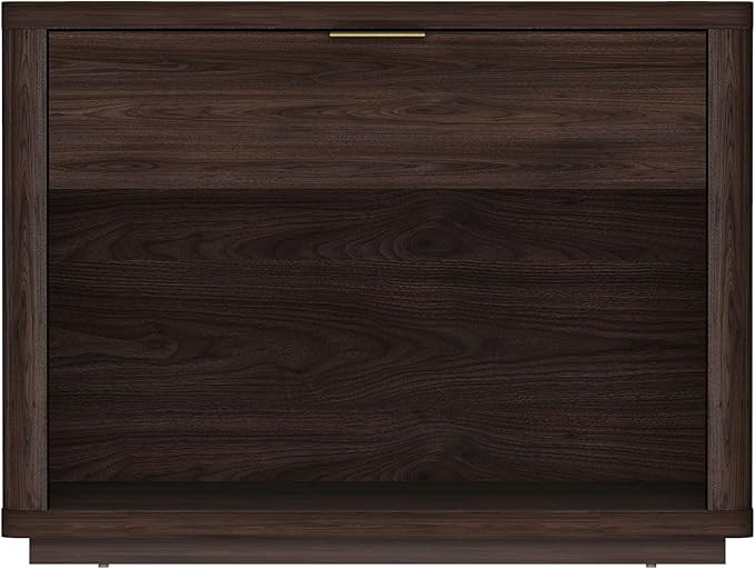 Manhattan Comfort Evelyn Modern Nightstand with Drawer & Open Shelf, Minimalist Bedside Table wit... | Amazon (CA)