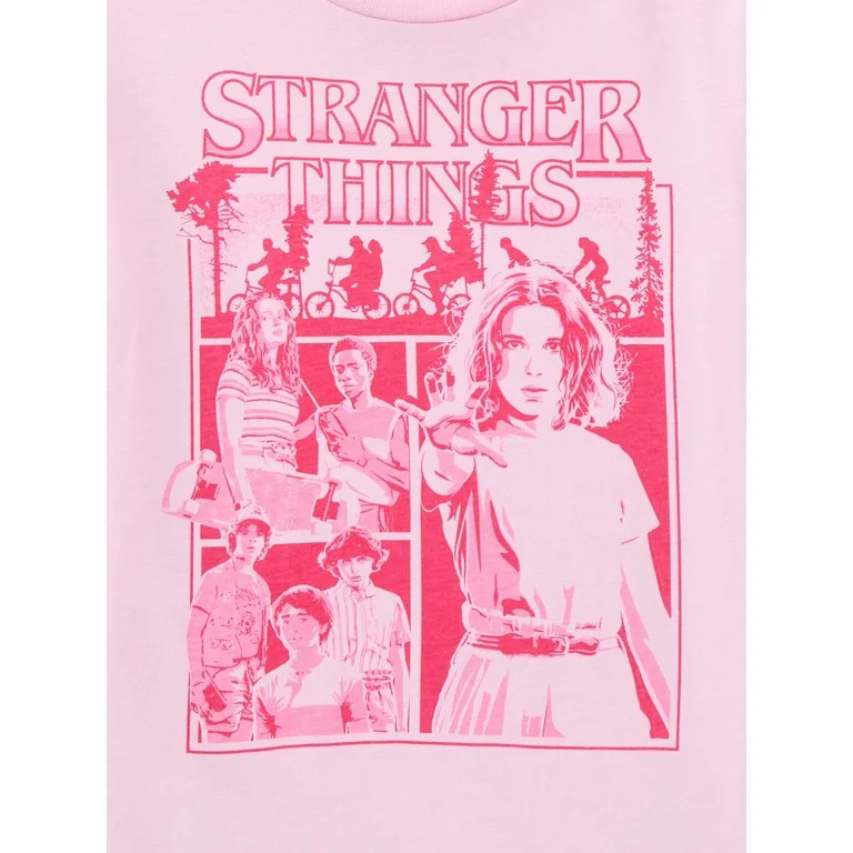 Netflix Stranger Things Girls Short Sleeve Graphic T-Shirt, Sizes 4-16 | Walmart (US)