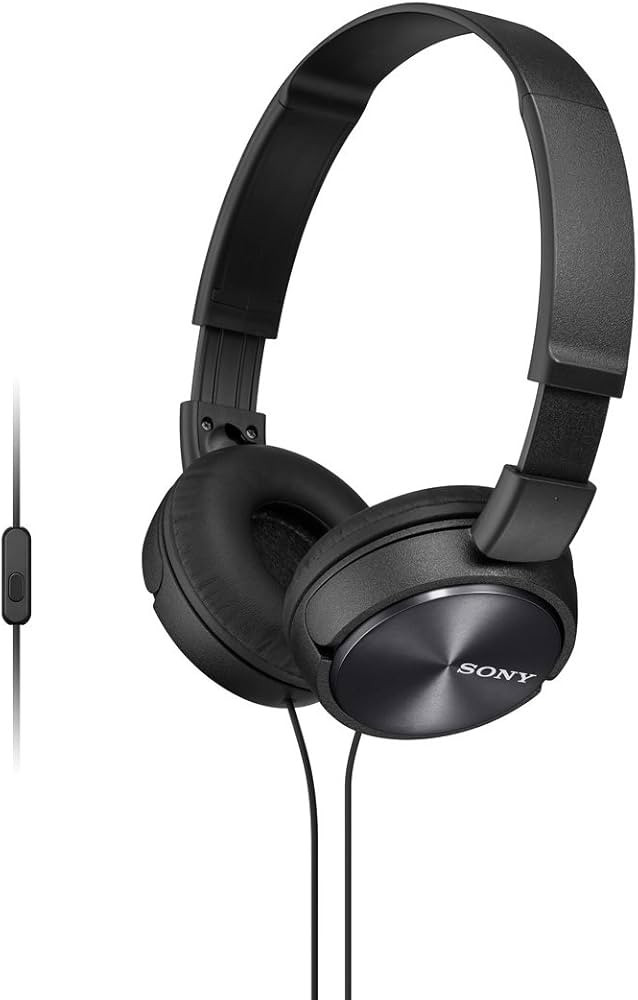 Sony MDR-ZX310AP ZX Series Wired On Ear Headphones with mic, Black | Amazon (US)