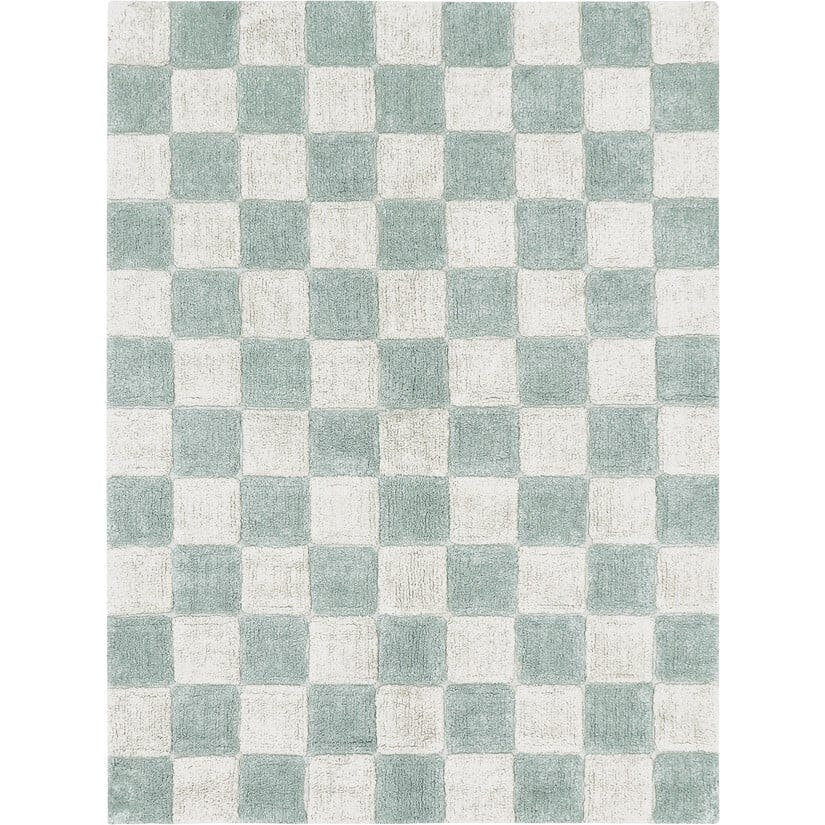 Kitchen Tiles Checkerboard Pattern Washable Rug | Maisonette