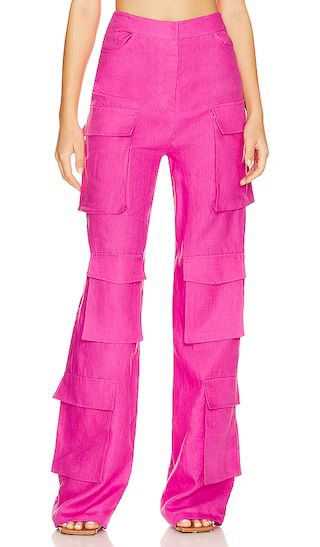 Wide Leg Cargo Pant in Fuchsia | Revolve Clothing (Global)