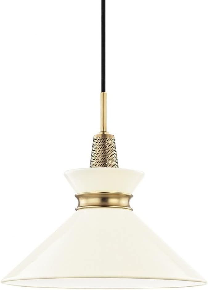 Mitzi H251701S-AGB/CR Kiki-One Light Small Pendant in Style-14 Inches Wide by 13.25 Inches High, ... | Amazon (US)