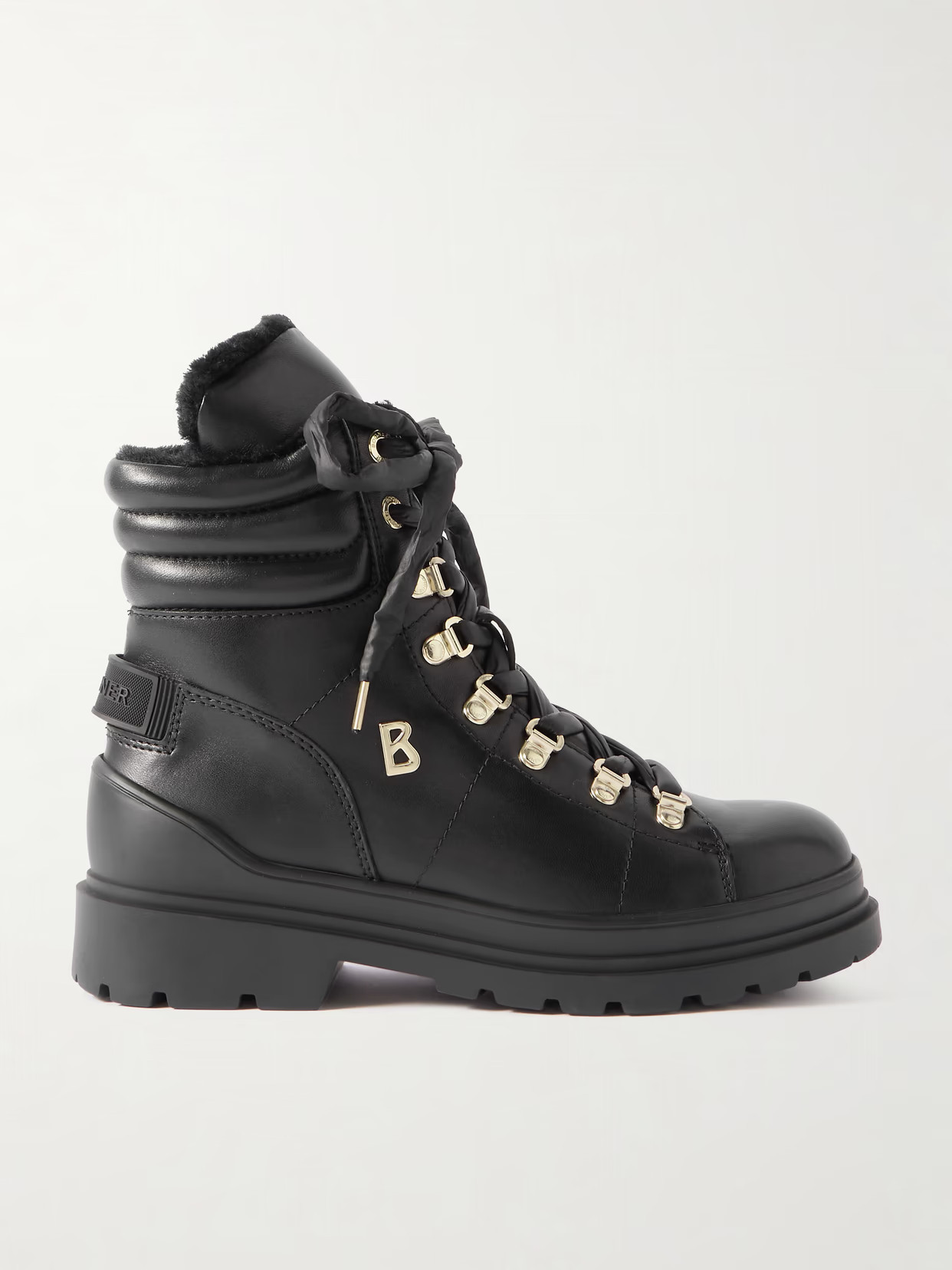 BOGNER - St. Moritz 14 Shearling-lined Leather Ankle Boots - Black | NET-A-PORTER (US)