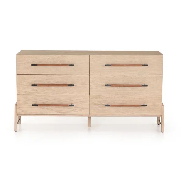 Lovann 6 Drawer 62.5" W Double Dresser | Wayfair North America