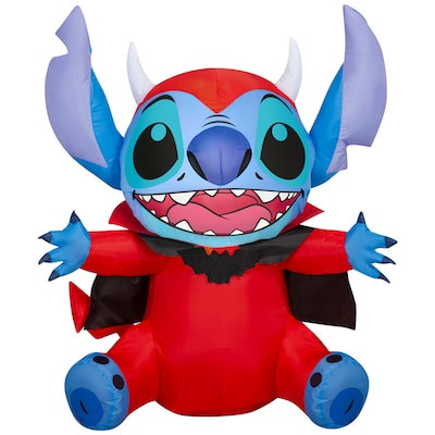 Disney 3-ft Stitch in Devil Costume Inflatable | Lowe's