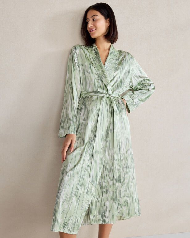 Washable Silk Tulum Print Robe | Haven Well Within