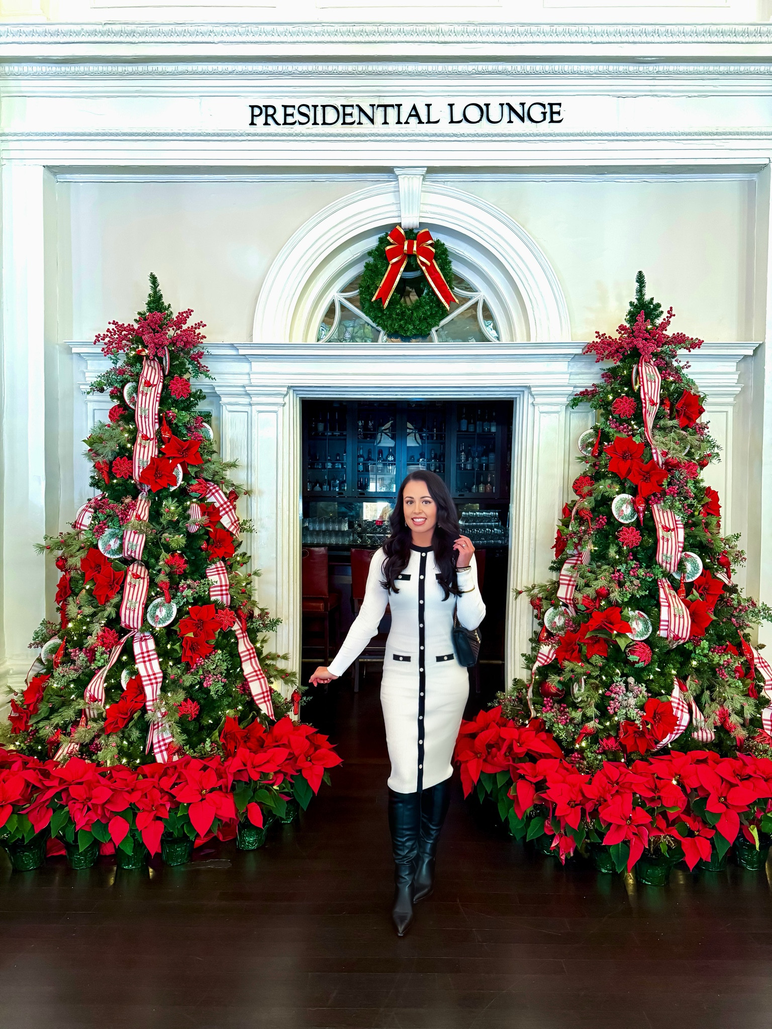 Under $44 Amazon midi classic sweater dress (small, 5+ colors), under $55 Amazon pointed toe leather boots (tts) #founditonamazon 

#LTKHoliday #LTKSaleAlert #LTKSeasonal