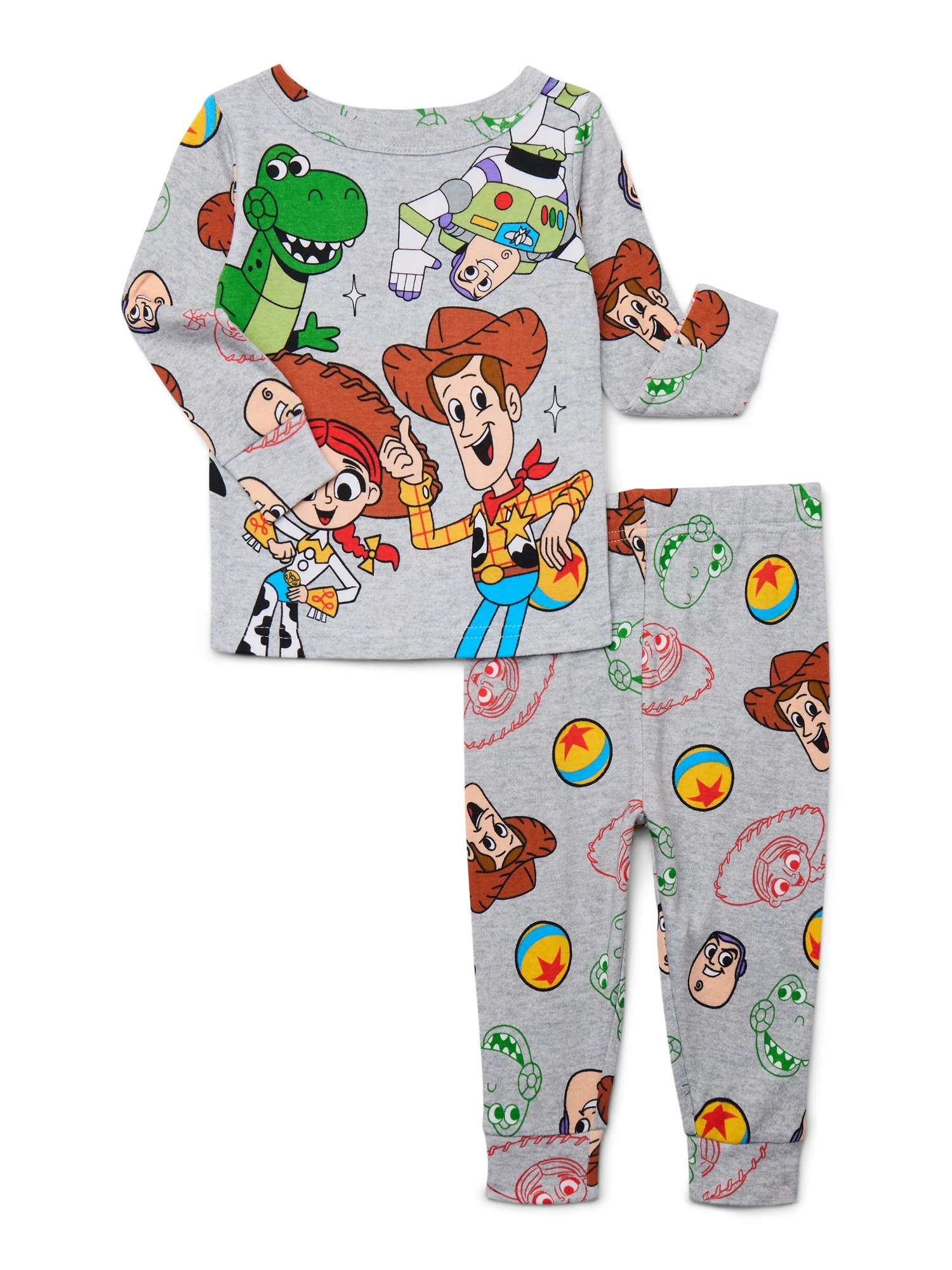 Toy Story Toddler Long Sleeve Top and Pants Pajama Set, 2-Piece, Sizes 12M-5T | Walmart (US)