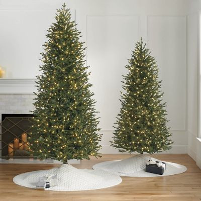 Classic Fraser Fir Slim Profile Quick Light Tree with LED Lights & Easy Assembly | Frontgate
