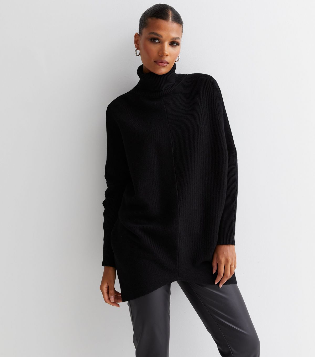 Blue Vanilla Black Ribbed Knit Roll Neck Jumper
						
						Add to Saved Items
						Remove from... | New Look (UK)