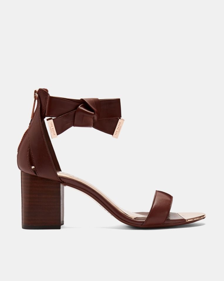 Leather block heeled sandals | Ted Baker (UK)