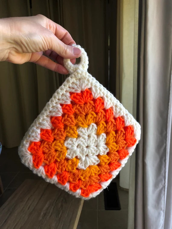 Vintage Handmade Potholder | Etsy | Etsy (US)
