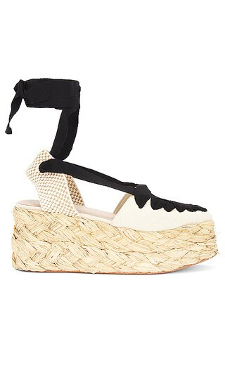 Mason Espadrille in Natural & Black | Revolve Clothing (Global)