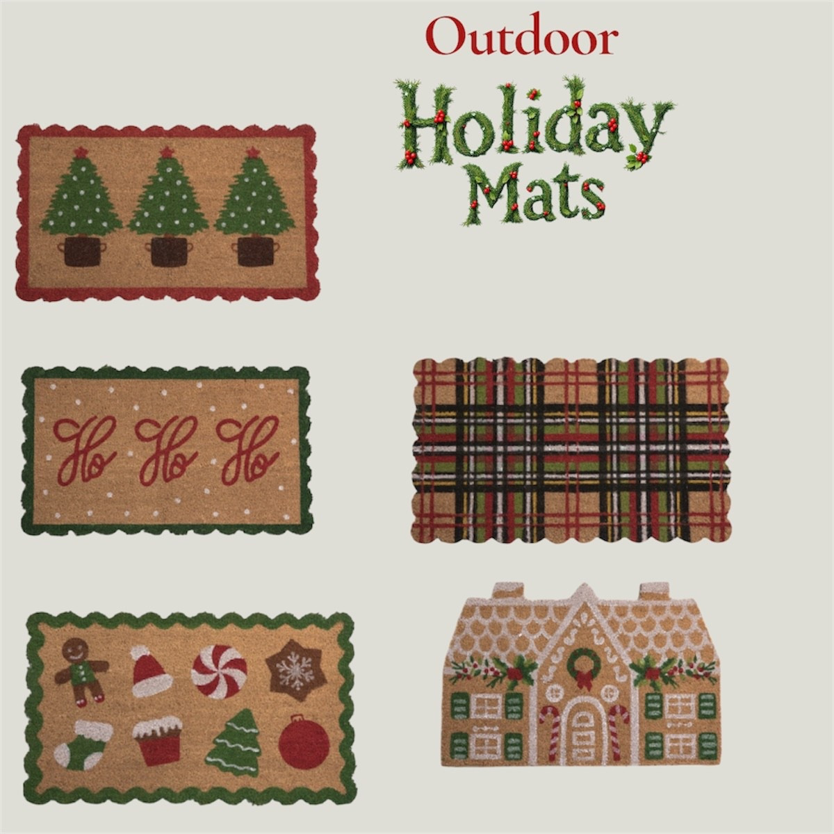 Outdoor holiday mats  

holiday rugs festive floor décor Christmas mats seasonal home accents entryway welcome mat cozy holiday home winter décor decorative rugs festive home styling Christmas entryway seasonal décor warm holiday vibes elegant mats

#LTKHoliday #LTKHome #LTKSeasonal