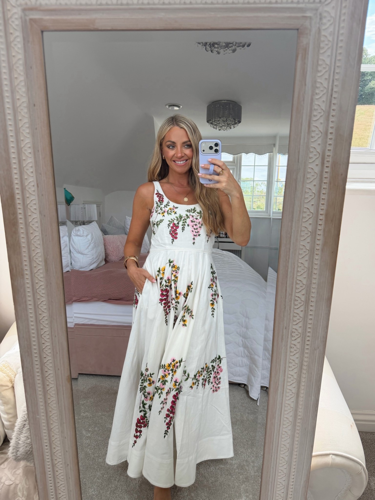 Karen Millen floral embroidered dress