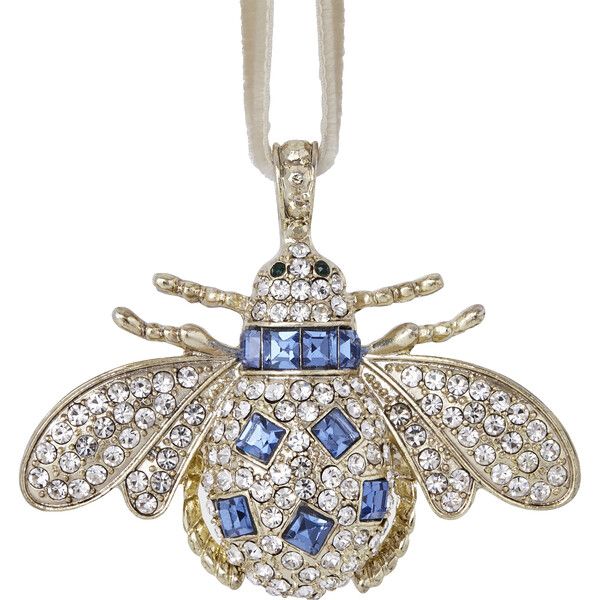 Classic Bee Hanging Ornament, Sapphire | Maisonette