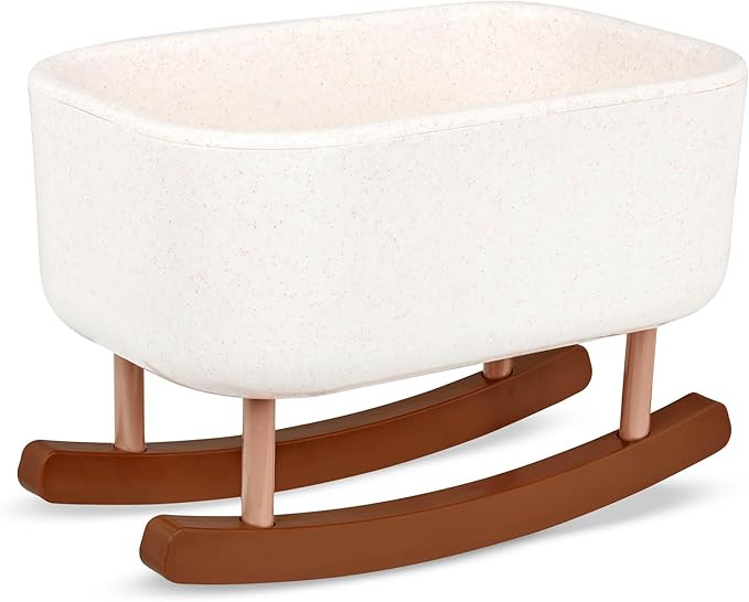 LullaBaby – Rocking Cradle Accessory – 14-inch Realistic Baby Doll – Fair Skin Tone & Gray ... | Amazon (US)