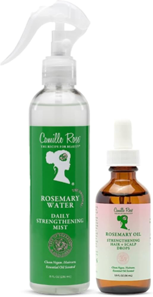 Camille Rose Rosemary Water Daily Mist & Rosemary Oil Hair & Scalp Drops Gift Set, for Strength a... | Amazon (US)
