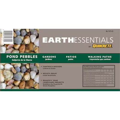 EARTHESSENTIALS BY QUIKRETE  Pond 0.5-cu ft Pebbles | Lowe's