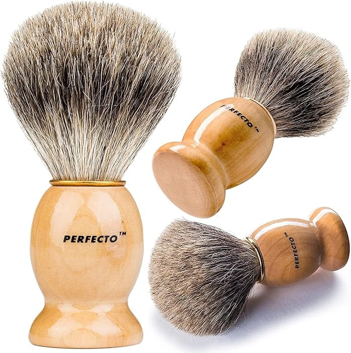 Perfecto 100% Original Pure Badger Shaving Brush, Engineered for The Best Fathers Day Gift. All M... | Amazon (US)