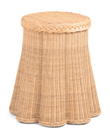 21x22 Clanton Round Rattan Accent Table | TJ Maxx