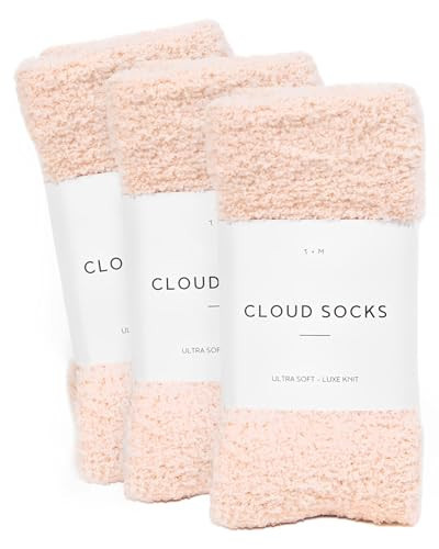 Unboxme Gifts Fuzzy Sock For Women | Cozy Ultra-Luxe Cloud Sock For Women & Men | Warm & Cozy Fuzzy Unisex Sleep Socks | Super Soft Luxurious Fabric (Pink, 3 Pairs) | Amazon (US)