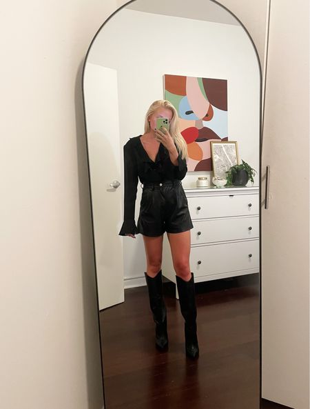 Going out outfit with knee high Schutz boots🖤

#LTKstyletip #LTKunder100 #LTKSeasonal