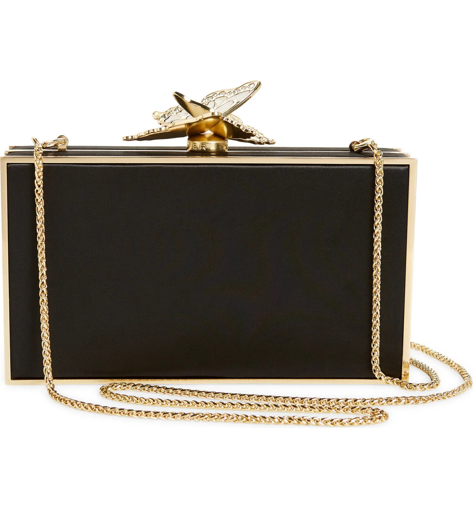 Clara Butterfly Clasp Box Clutch | Nordstrom